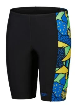 Speedo Boy's Digital Placement Jammer - Black/ Blue Flame/ Bright Yellow/ Fluo Green -Swim Equipment Shop tumbnail 81ec9591 c3c4 4b03 88ef 263b100c4aea