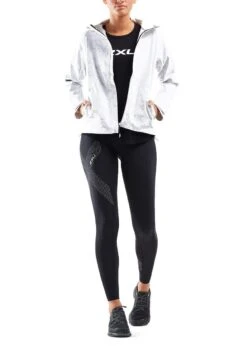 2XU Women's Ghost Jacket - Butterfly Effect White