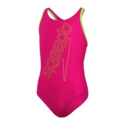 Speedo Girl's Boom Logo Placement Flyback Swimsuit - Electric Pink/ Atomic Lime -Swim Equipment Shop tumbnail 859ff6c8 e938 434c a9a5 fb0dbba95362