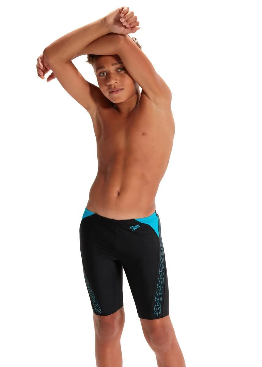 Speedo Boy's HyperBoom Splice Jammer - Black/ Bolt 5 Speedo Boy's HyperBoom Splice Jammer - Black/ Bolt - Image 3