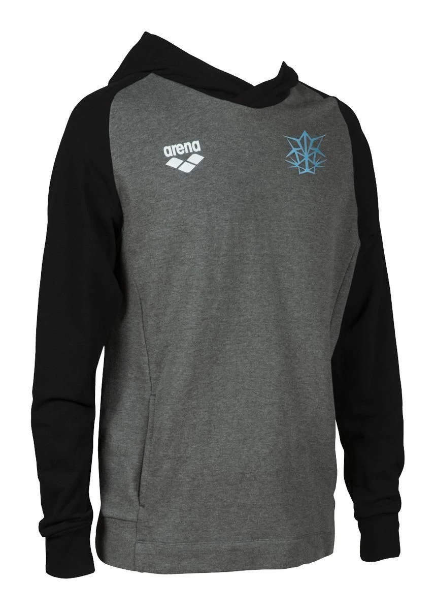 Arena Unisex Bishamon Hoodie - Dark Grey Melange/ Black 4 Arena Unisex Bishamon Hoodie - Dark Grey Melange/ Black - Image 2