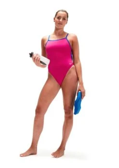Speedo Solid Vback Swimsuit - Electric Pink/ Chroma Blue 14 Speedo Solid Vback Swimsuit - Electric Pink/ Chroma Blue -Swim Equipment Shop tumbnail 87bb6da2 56e9 4c2c 9151 c4426a3cc714
