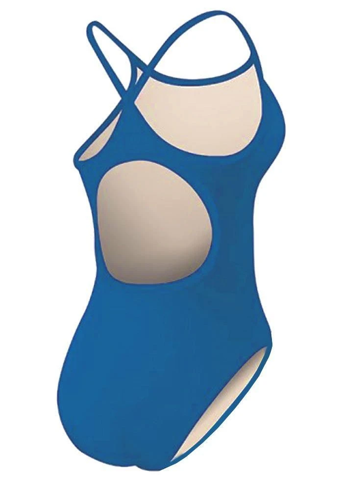 TYR Girl's Durafast One Solid Diamondfit Swimsuit - Royal Blue 4 TYR Girl's Durafast One Solid Diamondfit Swimsuit - Royal Blue - Image 2