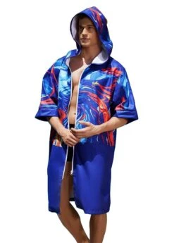 Yingfa Y08 Swim Parka - Blue / Red