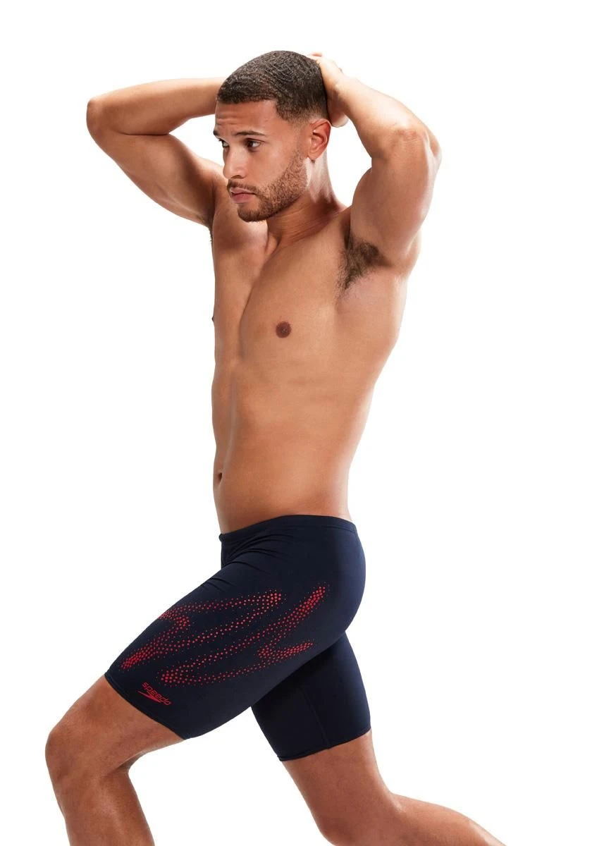 Speedo HyperBoom Placement Jammer - True Navy/ Fed Red 3 Speedo HyperBoom Placement Jammer - True Navy/ Fed Red