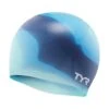 TYR Tie Dye Silicone Junior Cap - Blue/ Teal -Swim Equipment Shop tumbnail 91a74fb4 7e6a 4ecb bafc 42442c78af0b