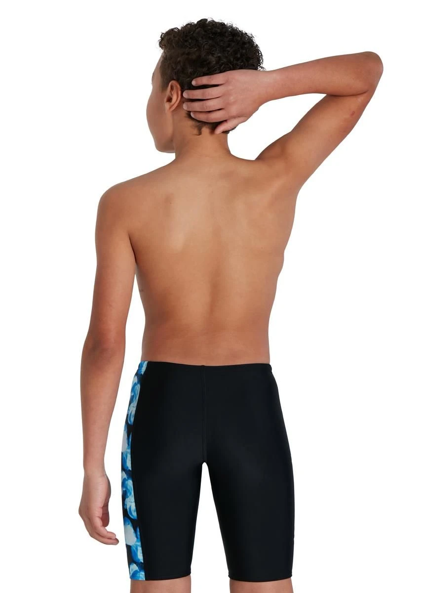 Speedo Boy's Allover Panel Jammer - Black/ Bondi Blue/ Mercurial Blue 6 Speedo Boy's Allover Panel Jammer - Black/ Bondi Blue/ Mercurial Blue - Image 4