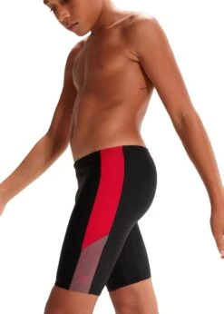 Speedo Boys Dive Jammer - Black/Fed Red/Dove Grey