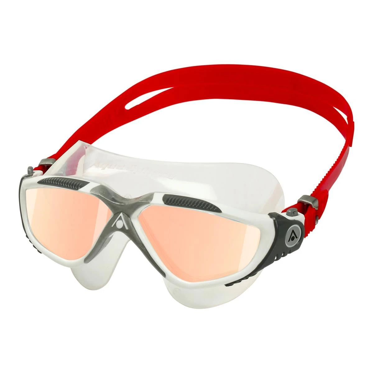 Aqua Sphere Vista Iridescent Mirrored Goggles - White/ Red 4 Aqua Sphere Vista Iridescent Mirrored Goggles - White/ Red - Image 2
