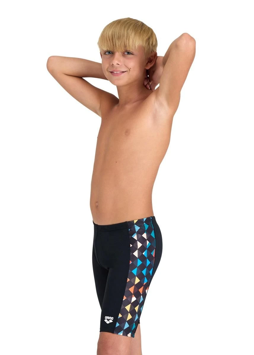 Arena Boy's Carnival Print Jammer - Black/Multi 4 Arena Boy's Carnival Print Jammer - Black/Multi - Image 2