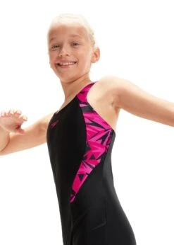 Speedo Girls Hyperboom Splice Legsuit - Black / Electric Pink / Ecstatic Pink -Swim Equipment Shop tumbnail a0ca7a5e 12da 4347 95b4 52b929e5790f