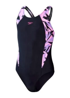 Speedo Girl's HyperBoom Splice Muscleback Swimsuit - True Navy/ Miami Lilac/ Taffy Pink -Swim Equipment Shop tumbnail a452b5aa 6f79 4cd0 8d3a 8162603ed716