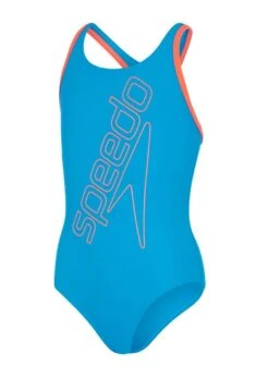 Speedo Girl's Boom Logo Placement Flyback Swimsuit - Pool/ Siren Red -Swim Equipment Shop tumbnail a583af9e cd68 4d70 8386 84c5e33968cf