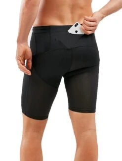 2XU Men's Aero Vent Compression Shorts - Black/ Silver 7 2XU Men's Aero Vent Compression Shorts - Black/ Silver -Swim Equipment Shop tumbnail a753355d 2103 4084 9eef e1dfb0b1fa61