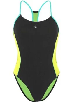 Aqua Sphere Girls Orla Swimsuit - Black/Green