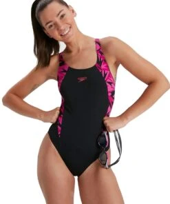 Speedo Hyperboom Splice Muscleback Swimsuit - Black/Pink -Swim Equipment Shop tumbnail b2a6a6f5 273a 41d0 97d1 1f338a2d0391