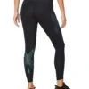 2XU Women's Motion Mid-Rise Compression Tights - Black / Cloud Blue -Swim Equipment Shop tumbnail b7624816 64de 44fa a632 16d09f721c0b