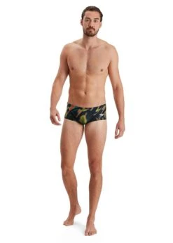 Speedo Allover Digital 14cm Brief - Black/ Lime/ Salso/ Adriatic