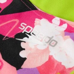Speedo Girl's Punk Floral Lane Line Back Swimsuit - Pink/ White/ Black/ Lime -Swim Equipment Shop tumbnail ba376530 89fc 4224 88fd 871d135ab074