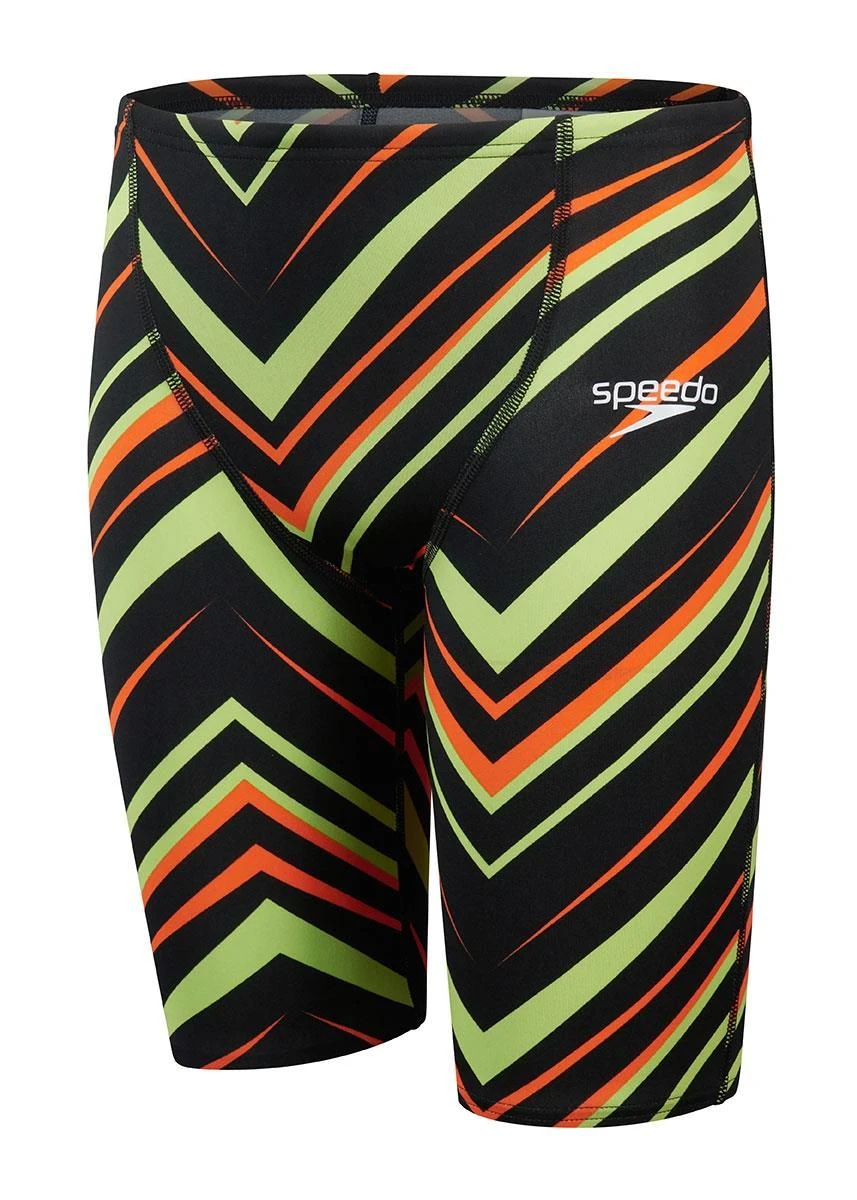 Speedo Boys Fastskin Junior Endurance+ High Waist Jammer - Black/ Atomic Lime/ Salso 5 Speedo Boys Fastskin Junior Endurance+ High Waist Jammer - Black/ Atomic Lime/ Salso - Image 3