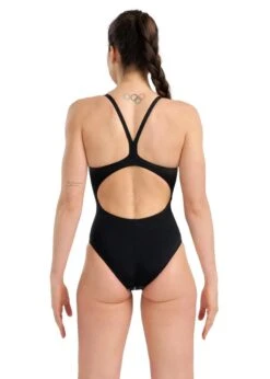 Arena Marbled Lightdrop Back Swimsuit - Black/Multi