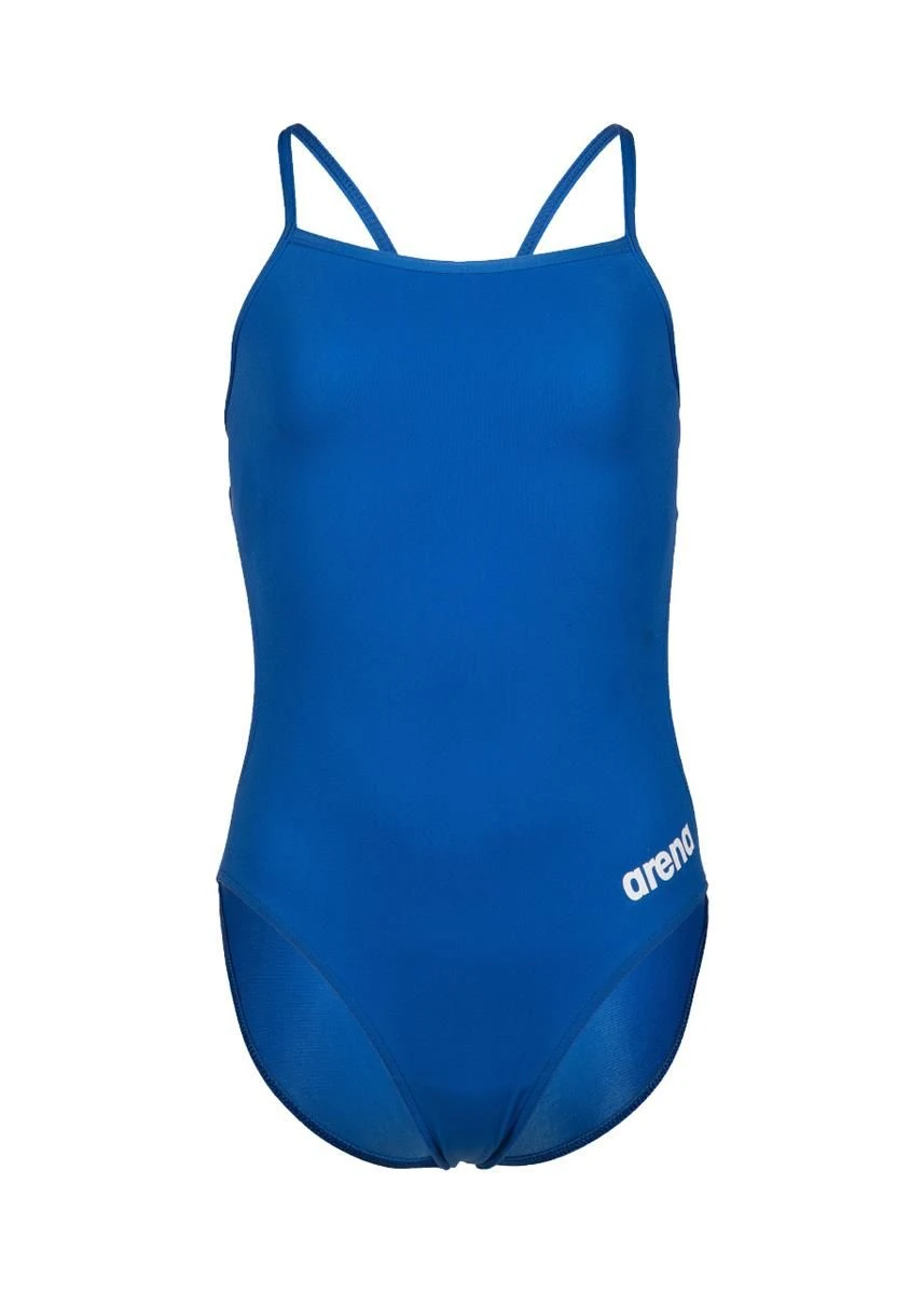 Arena Girl's Team Challenge Back Solid Swimsuit - Royal/White 9 Arena Girl's Team Challenge Back Solid Swimsuit - Royal/White - Image 7