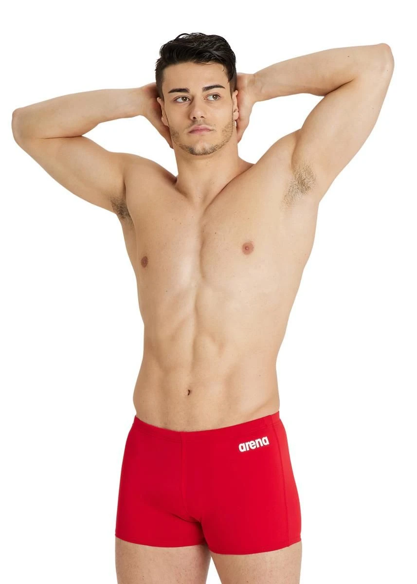 Arena Team Solid Swim Short - Red/White 4 Arena Team Solid Swim Short - Red/White - Image 2