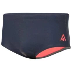 Aqua Sphere Men's Essentials 14cm Briefs - Dark Grey / Coral
