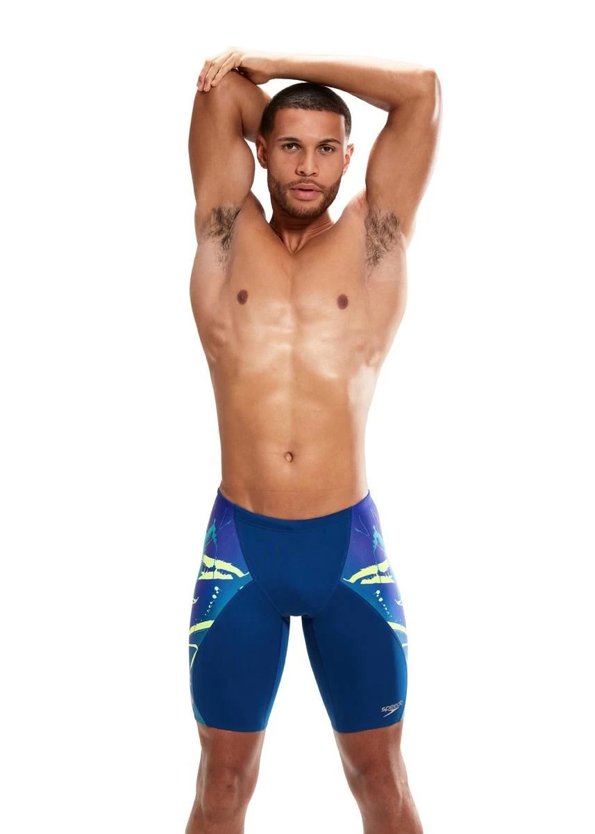 Speedo Placement Digital V-Cut Jammer - Ammonite/ Miami Lilac/ Bright Zest/ Aquarium 4 Speedo Placement Digital V-Cut Jammer - Ammonite/ Miami Lilac/ Bright Zest/ Aquarium - Image 2