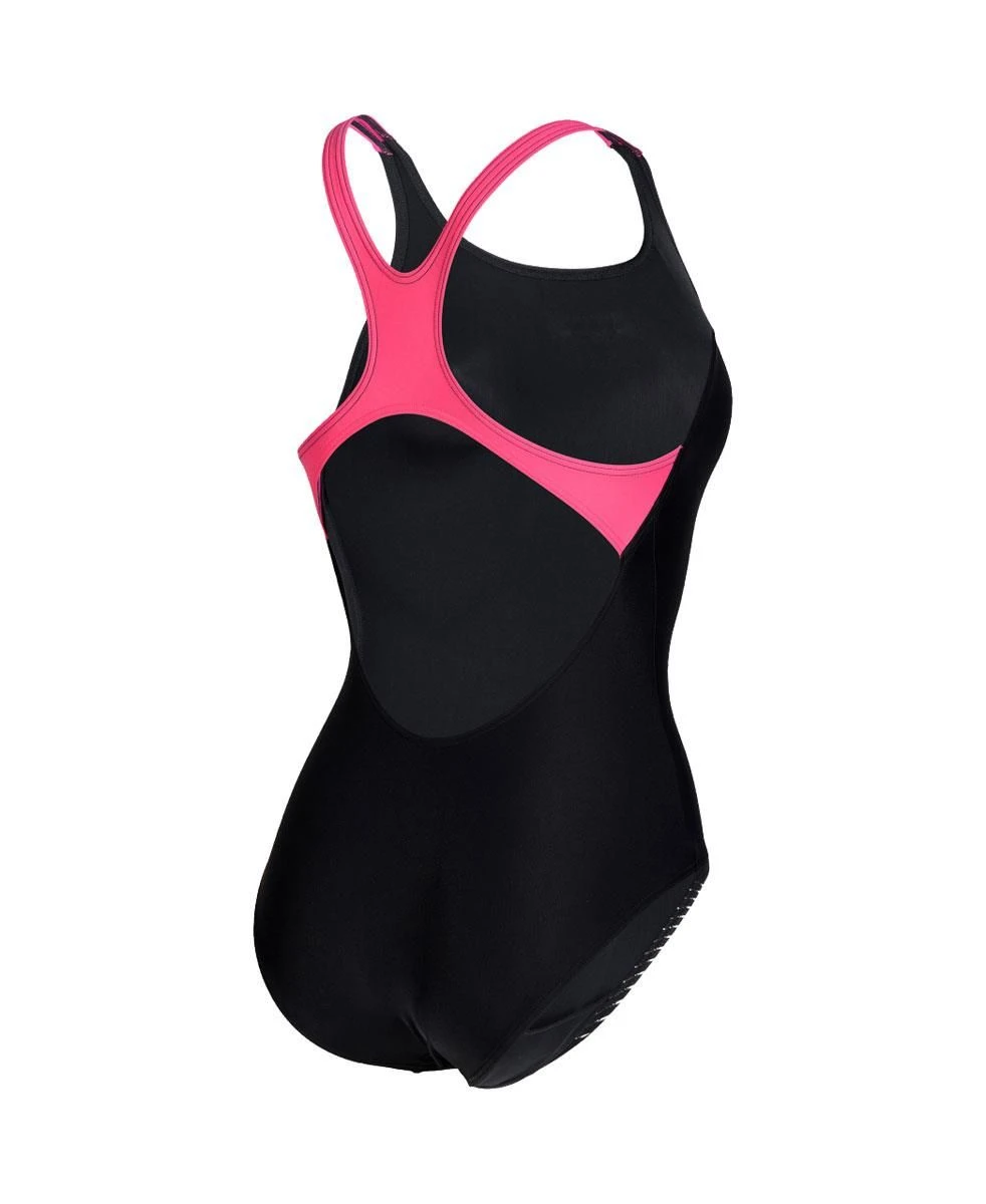Arena Women's Graphic Pro Back Swimsuit - Black/ Freak Rose 7 Arena Women's Graphic Pro Back Swimsuit - Black/ Freak Rose - Image 5