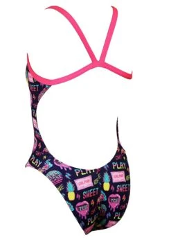 Turbo Love Pizza Swimsuit - Pink