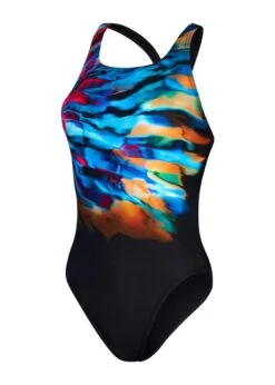 Speedo Placement Digital Leaderback Swimsuit - Black/Cobalt Pop/Hypersonic Blue/Electric Pink -Swim Equipment Shop tumbnail d457d762 7421 4dab bda5 fcd2d09e74e7