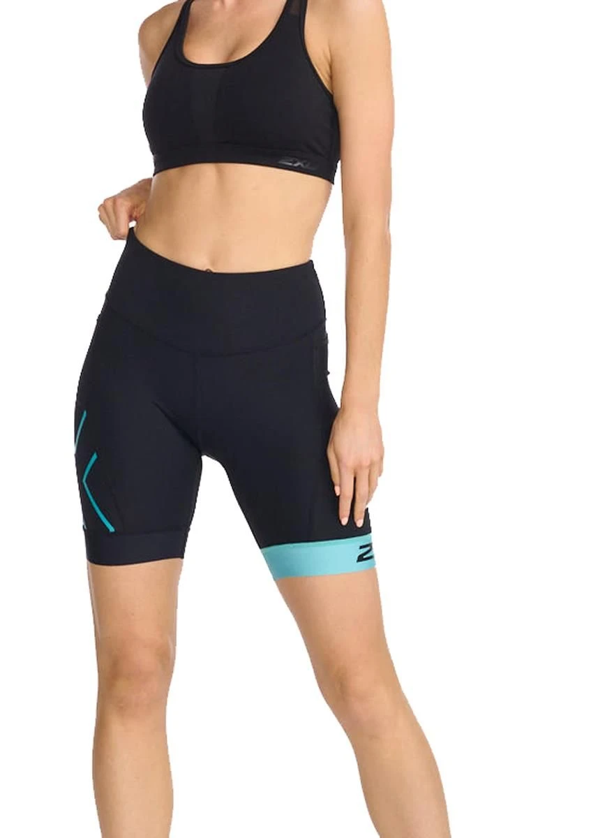2XU Women's Core 7 Inch Tri Short - Black/ Porcelain 6 2XU Women's Core 7 Inch Tri Short - Black/ Porcelain - Image 4