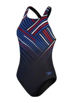 Speedo Digital Printed Medalist Swimsuit - Black/ Fed Red/ Chroma Blue/ White -Swim Equipment Shop tumbnail db08eab7 d5fe 439e a29c 3bccaed2d1b7