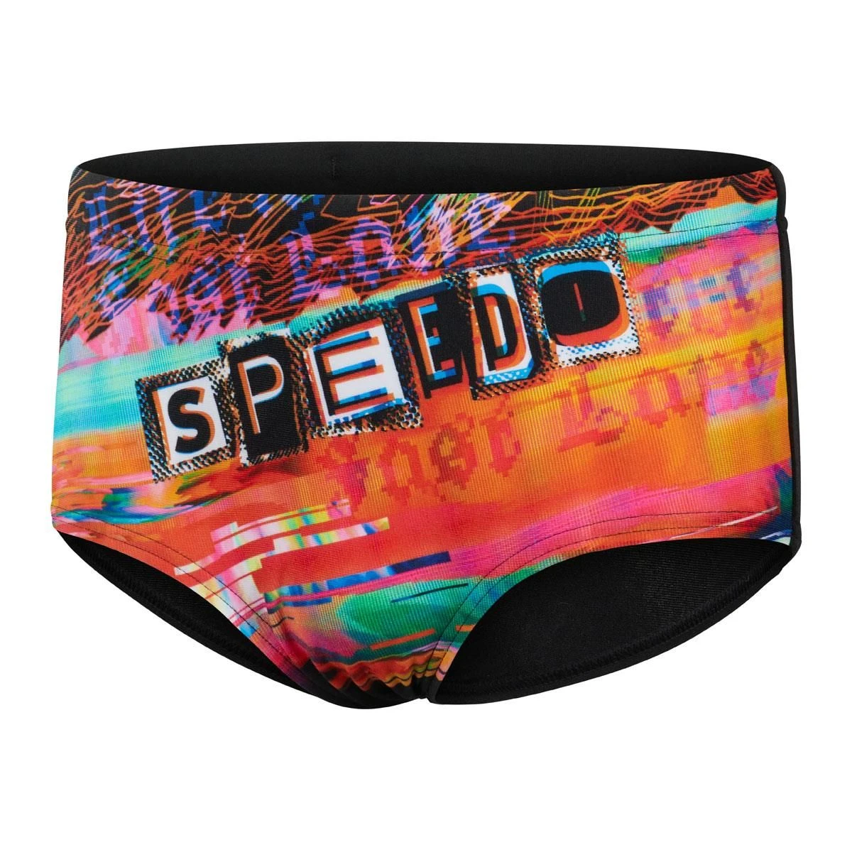 Speedo Boy's Glitche 13cm Brief - Black/ Salso/ White/ Tile 6 Speedo Boy's Glitche 13cm Brief - Black/ Salso/ White/ Tile - Image 4