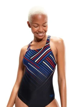 Speedo Digital Printed Medalist Swimsuit - Black/ Fed Red/ Chroma Blue/ White -Swim Equipment Shop tumbnail e11746ff 7c36 470e ae39 9a4f619ab8c5