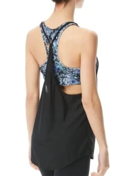 TYR Womens Botanic Madison 2 In 1 Tank - Black/Multi