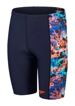 Speedo Boys Allover Panel Jammer -True Navy/True Cobalt/Volcanic Orange/Hypersonic Blue -Swim Equipment Shop tumbnail e7db353e a260 492c bd40 701e944f30bd