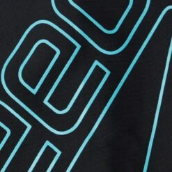 Speedo Boy's Boom Logo Placement Jammer - Black/ Light Adriatic