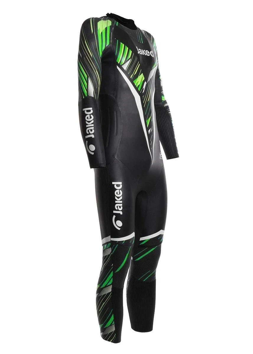 Jaked Mens Shockwave Multi Thickness Wetsuit - Black / Green 3 Jaked Mens Shockwave Multi Thickness Wetsuit - Black / Green