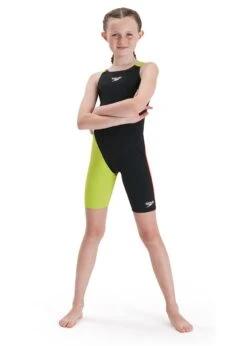 Speedo Girls Fastskin Junior Endurance+ Openback Kneeskin - Black/ Salso/ Atomic Lime -Swim Equipment Shop tumbnail eca74bbb d5d6 49ed bbdb 453025d59ac5
