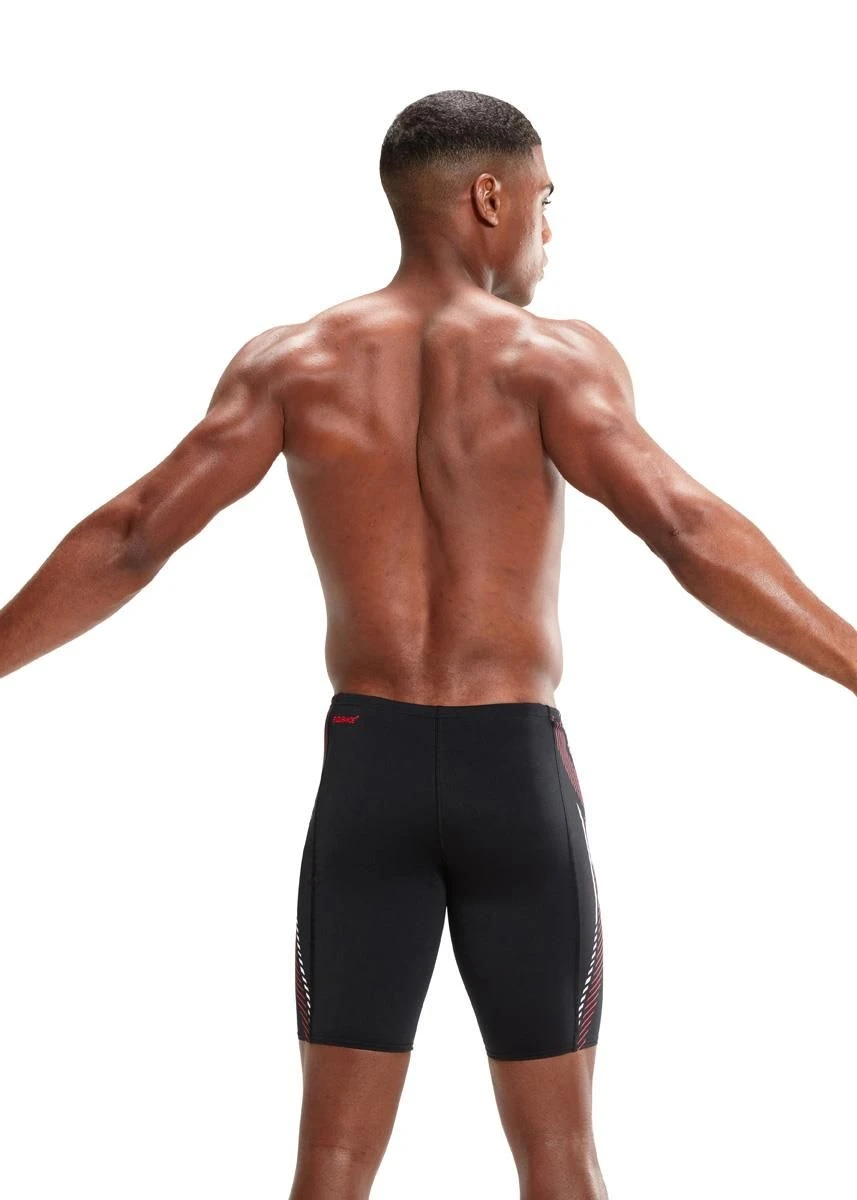 Speedo Tech Panel Jammer - Black/ Fed Red/ White 3 Speedo Tech Panel Jammer - Black/ Fed Red/ White