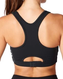 2XU Women's Motion Racerback Crop - Black -Swim Equipment Shop wr6459a bk