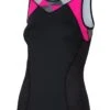 2XU Women's Active Tri Singlet Black / Pink -Swim Equipment Shop wt4866a blk rtp 01