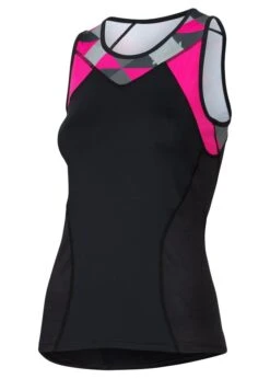 2XU Women's Active Tri Singlet Black / Pink