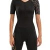 2XU Women's Compression Sleeved Trisuit - Black/Gold 1 2XU Women's Compression Sleeved Trisuit - Black/Gold -Swim Equipment Shop wt5521d blk gld
