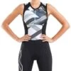 2XU Women's Compression Tri-suit - Black/Chroma -Swim Equipment Shop wt5522d blk chr
