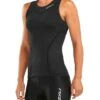 2XU Women's Active Tri Singlet - Black -Swim Equipment Shop wt5547a blk blk