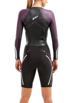 2XU Women's Swim Run: Pro Wetsuit- Black / Berry -Swim Equipment Shop ww5478c blk vyg 01