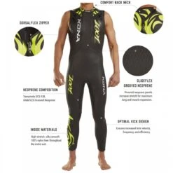 Zoot Suit Men's Kona Sleeveless Tri Wetsuit - Yellow / Black -Swim Equipment Shop z200701001 3